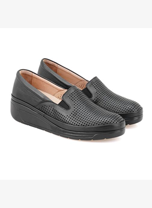 Avery Siyah Kadın Deri Günlük Ayakkabı - Görsel 2