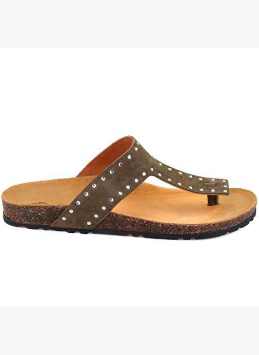 Desa Desa Kadın Yeşil Parmak Arası Süet Deri Terlik Boyner'de! Yeşil - 3. görsel