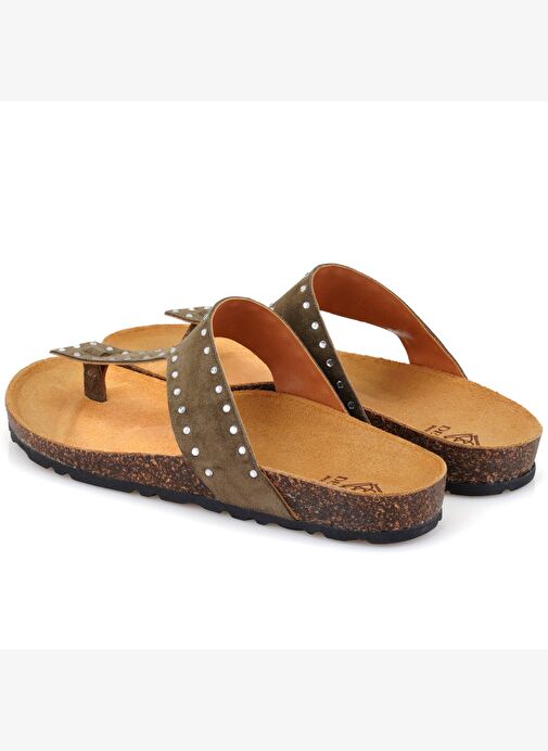 Desa Desa Kadın Yeşil Parmak Arası Süet Deri Terlik Boyner'de! Yeşil - 6. görsel