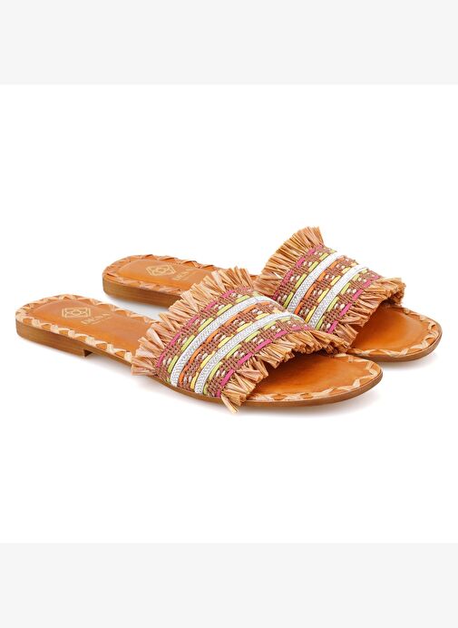 Desa Desa Kahverengi Kadın Kahve Hasır Örgülü Terlik Boyner'de! Kahverengi - 2. görsel