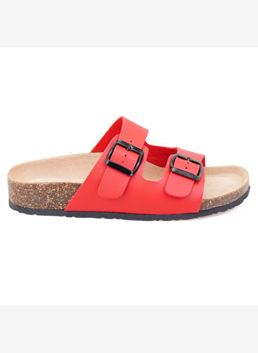 Desa Desa Kadın Kırmızı Ayarlanabilir Tokalı Terlik Boyner'de! Kırmızı - 3. görsel
