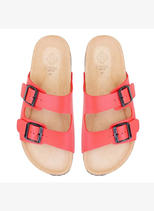 Desa Desa Kadın Kırmızı Ayarlanabilir Tokalı Terlik Boyner'de! Kırmızı - 5. görsel