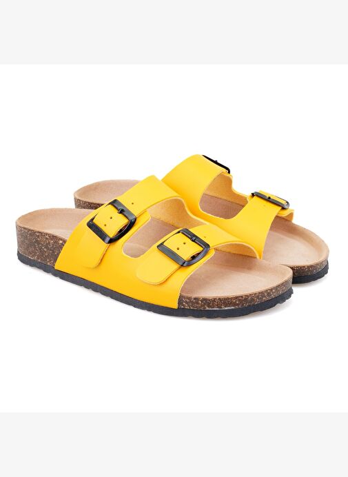 Desa Desa Kadın Sarı Ayarlanabilir Tokalı Terlik Boyner'de! Sarı - 2. görsel