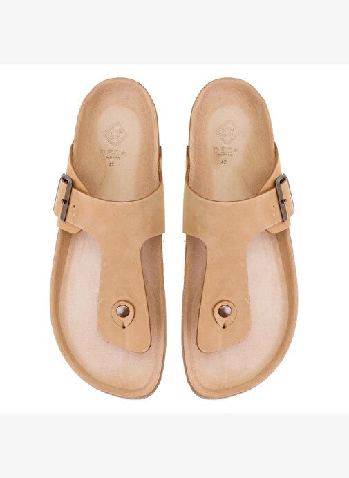 Desa Desa Kahverengi Karen Kahve Erkek Parmak Arası Nubuk Deri Terlik Boyner'de! Kahverengi - 5. görsel