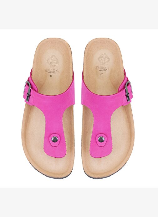 Desa Desa Kadın Pembe Parmak Arası Nubuk Deri Terlik Boyner'de! Pembe - 5. görsel