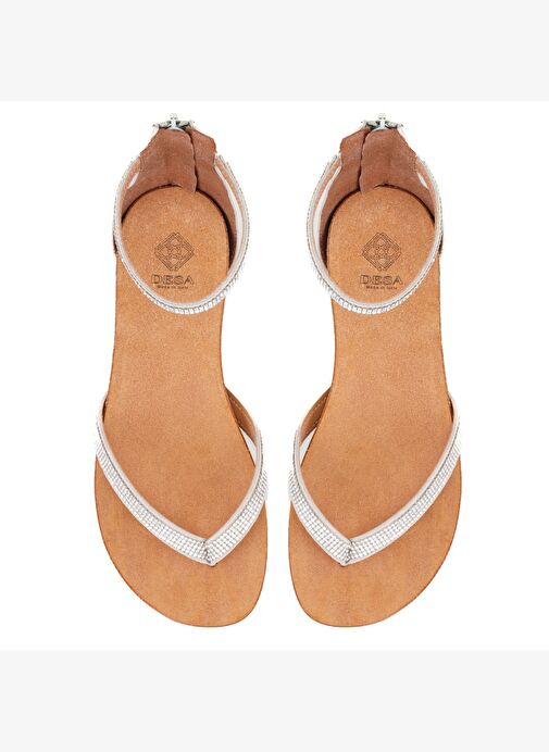 Desa Desa Kahverengi Kadın Kahve Taşlı Parmak Arası Sandalet Boyner'de! Kahverengi - 5. görsel