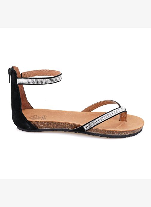 Desa Desa Kadın Siyah Taşlı Parmak Arası Sandalet Boyner'de! Siyah - 4. görsel