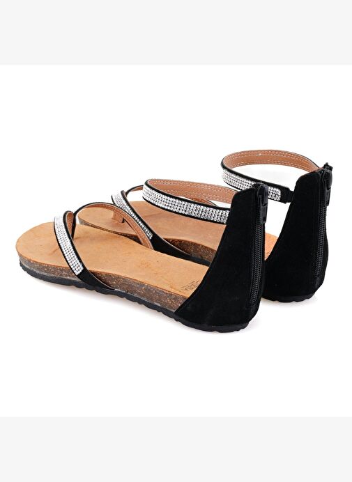 Desa Desa Kadın Siyah Taşlı Parmak Arası Sandalet Boyner'de! Siyah - 6. görsel