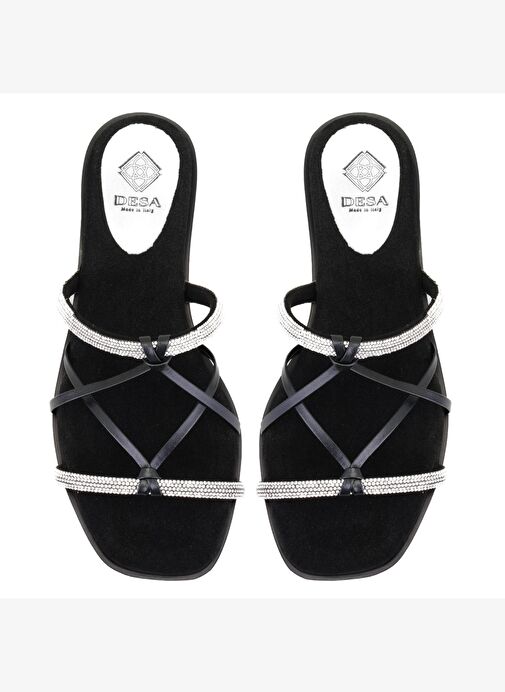 Desa Desa Kadın Siyah Parlak Taşlı Terlik Boyner'de! Siyah - 5. görsel