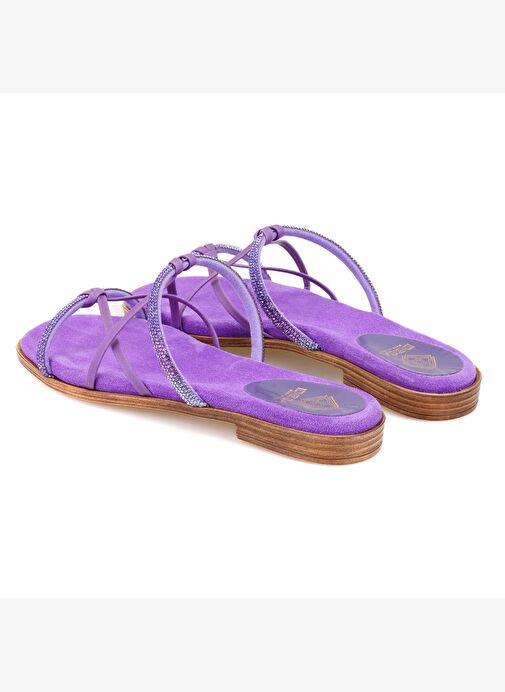 Desa Desa Kadın Mor Parlak Taşlı Terlik Boyner'de! Mor - 6. görsel