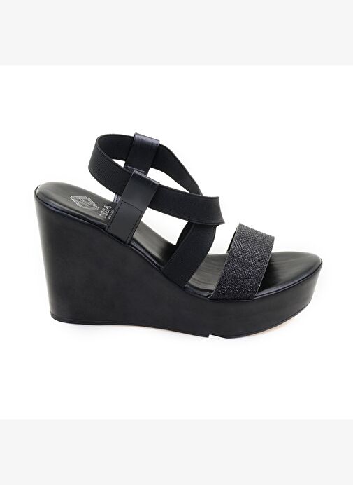 Desa Desa Kadın Siyah Dolgu Topuklu Sandalet Boyner'de! Siyah - 3. görsel