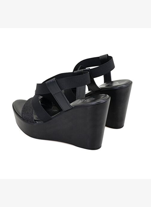 Desa Desa Kadın Siyah Dolgu Topuklu Sandalet Boyner'de! Siyah - 6. görsel