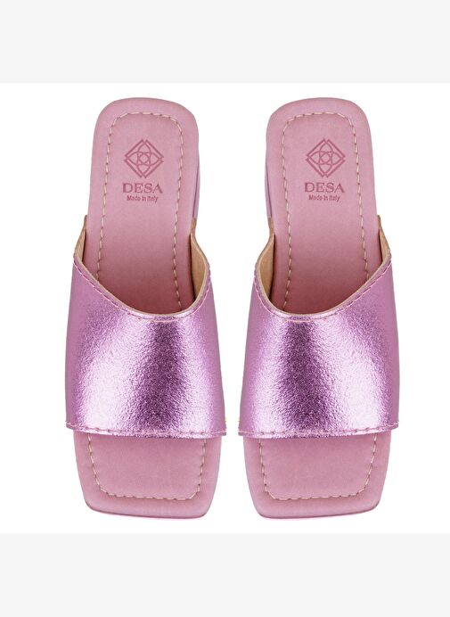 Desa Desa Kadın Pembe Topuklu Deri Terlik Boyner'de! Pembe - 6. görsel