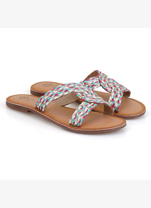 Desa Desa Kadın Çok Renkli Hasır Örgülü Terlik Boyner'de! Çok Renkli - 2. görsel