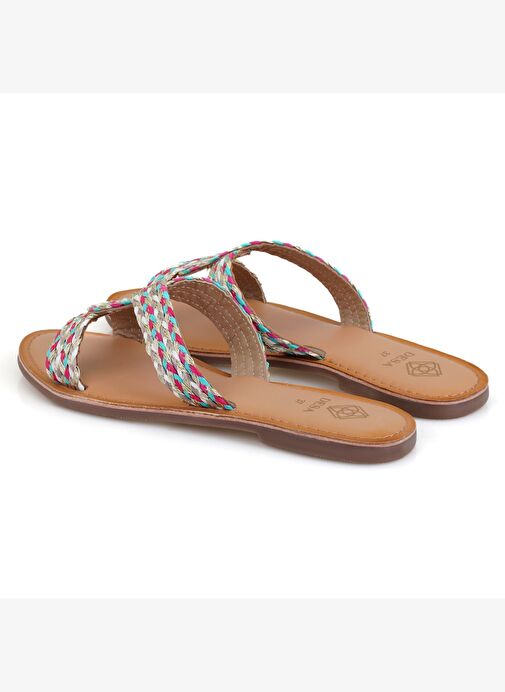 Desa Desa Kadın Çok Renkli Hasır Örgülü Terlik Boyner'de! Çok Renkli - 6. görsel