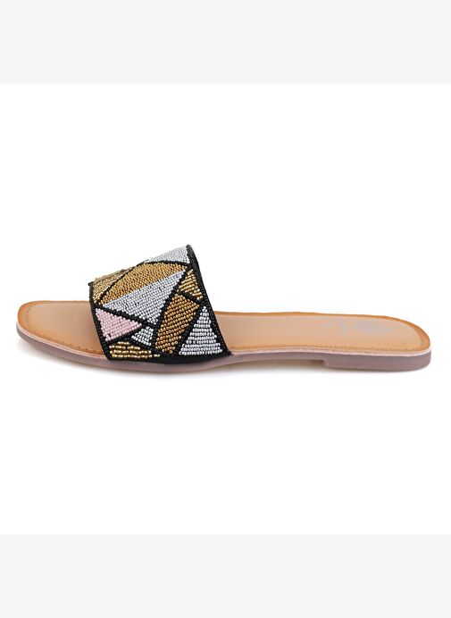 Desa Desa Kadın Çok Renkli Boncuk İşlemeli Terlik Boyner'de! Çok Renkli - 4. görsel