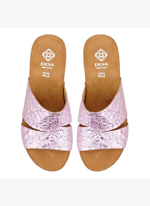 Desa Desa Kadın Pembe Dolgu Topuklu Deri Terlik Boyner'de! Pembe - 5. görsel