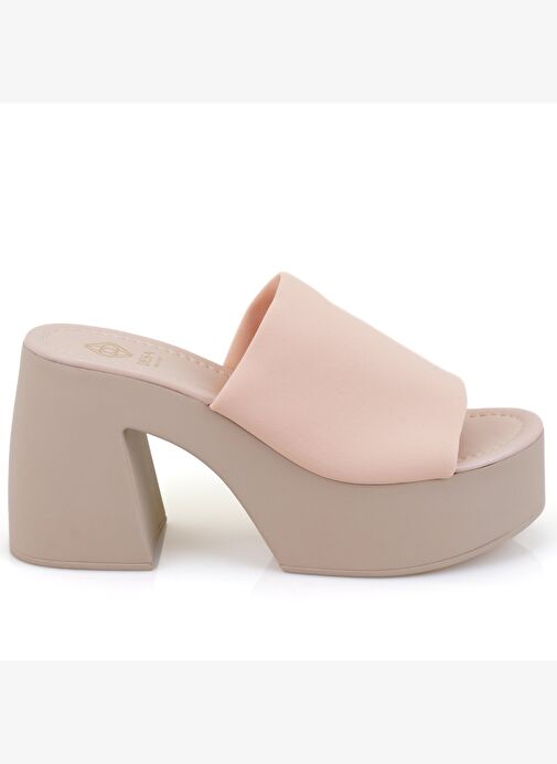 Desa Desa Haley Bej Kadın Platform Topuklu Terlik Boyner'de! Bej - 3. görsel