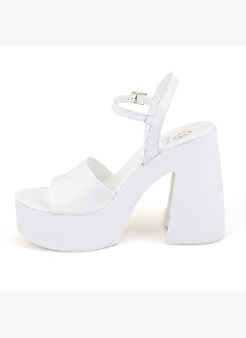 Desa Desa Kadın Beyaz Platform Topuklu Deri Sandalet Boyner'de! Beyaz - 5. görsel