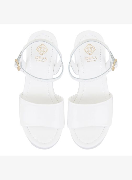 Desa Desa Kadın Beyaz Platform Topuklu Deri Sandalet Boyner'de! Beyaz - 6. görsel