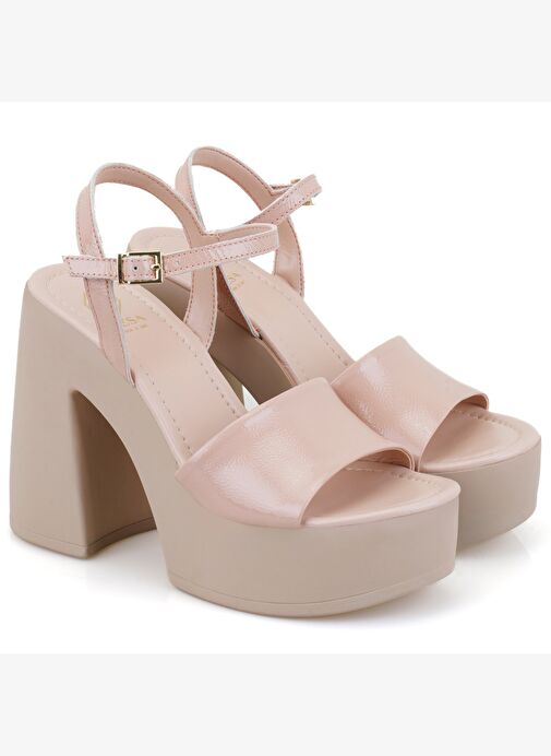 Desa Desa Belirsiz Kadın Ten Platform Topuklu Deri Sandalet Boyner'de! Belirsiz - 2. görsel