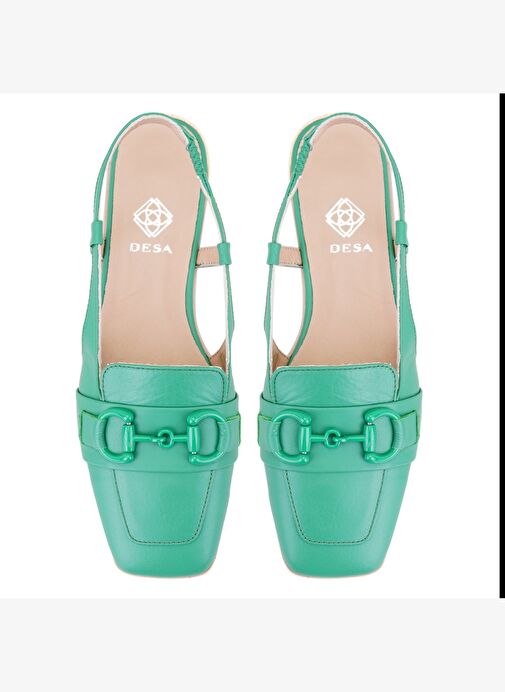 Desa Desa Kadın Yeşil Toka Aksesuarlı Deri Loafer Boyner'de! Yeşil - 5. görsel
