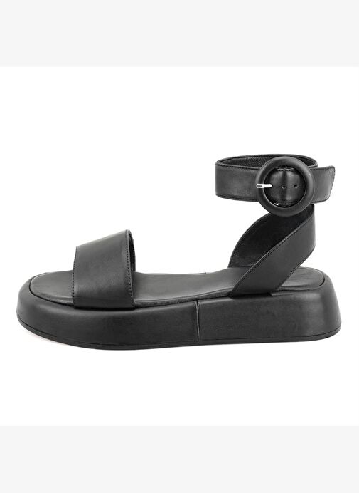 Desa Desa Kadın Siyah Ayarlanabilir Tokalı Deri Sandalet Boyner'de! Siyah - 3. görsel
