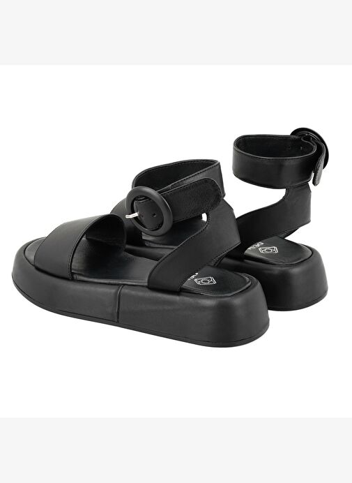 Desa Desa Kadın Siyah Ayarlanabilir Tokalı Deri Sandalet Boyner'de! Siyah - 6. görsel