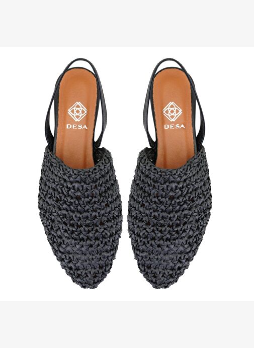 Desa Desa Kadın Siyah Örgülü Terlik Boyner'de! Siyah - 5. görsel