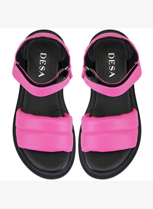 Desa Desa Kadın Pembe Dolgu Tabanlı Deri Sandalet Boyner'de! Pembe - 5. görsel