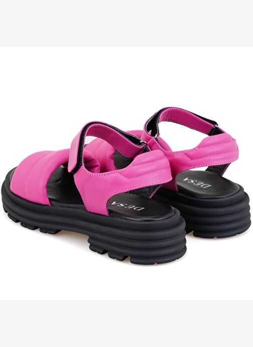 Desa Desa Kadın Pembe Dolgu Tabanlı Deri Sandalet Boyner'de! Pembe - 6. görsel