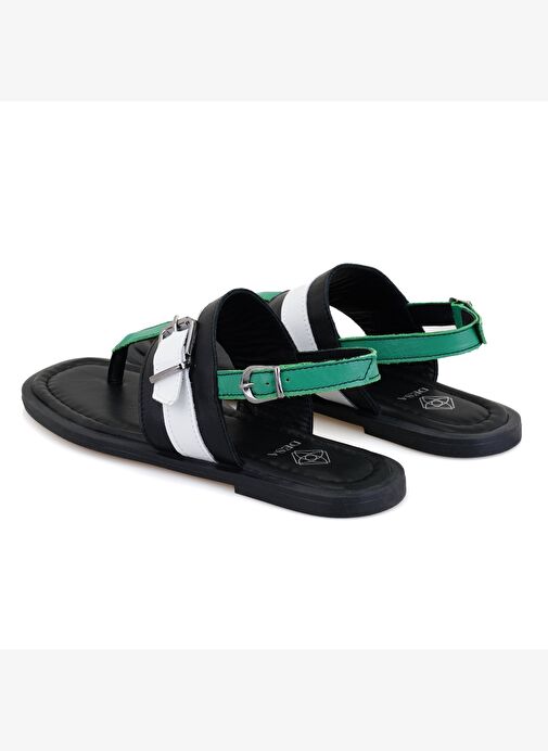 Desa Desa Kadın Siyah Ayarlanabilir Tokalı Deri Terlik Boyner'de! Siyah - 6. görsel