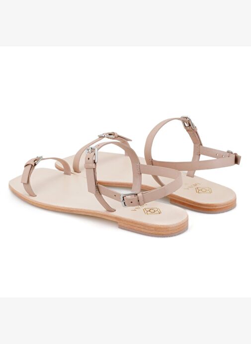 Desa Desa Belirsiz Kadın Bej Ayarlanabilir Tokalı Deri Sandalet Boyner'de! Belirsiz - 6. görsel