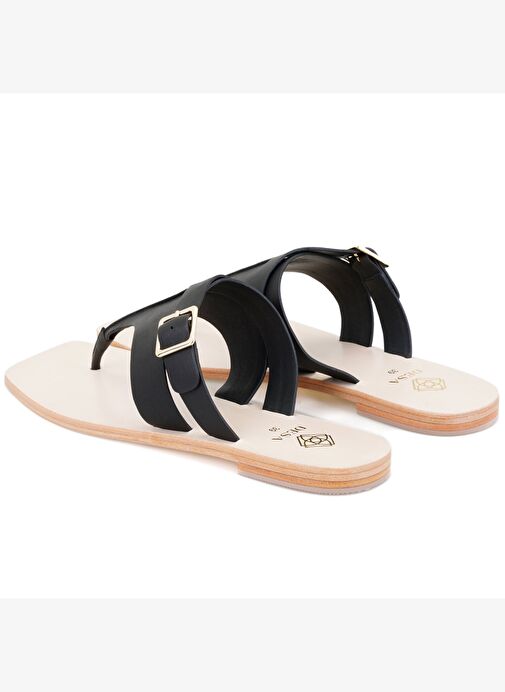 Desa Desa Kadın Siyah Parmak Arası Deri Terlik Boyner'de! Siyah - 6. görsel