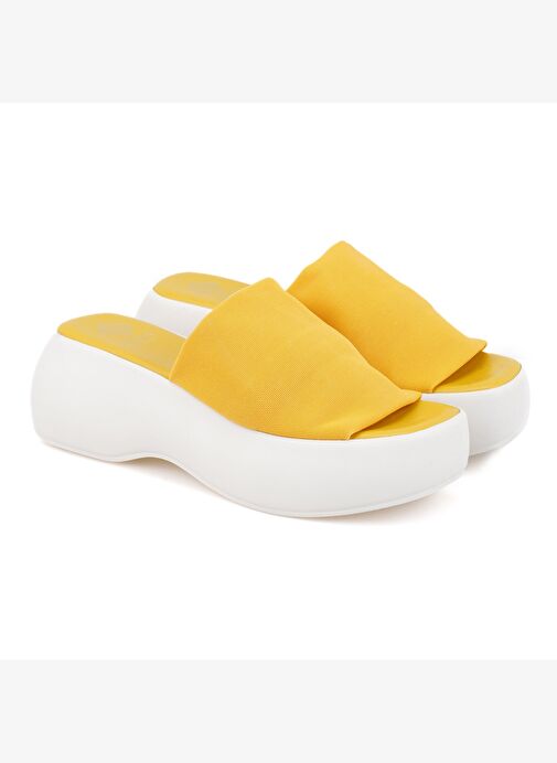 Desa Desa Kadın Sarı Platform Tabanlı Terlik Boyner'de! Sarı - 2. görsel