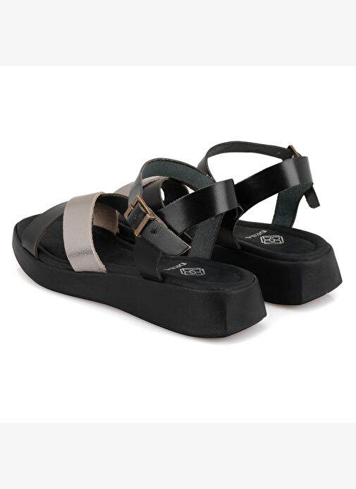 Desa Desa Çok Renkli Kadın Siyah Ayarlanabilir Tokalı Deri Sandalet Boyner'de! Çok Renkli - 6. görsel