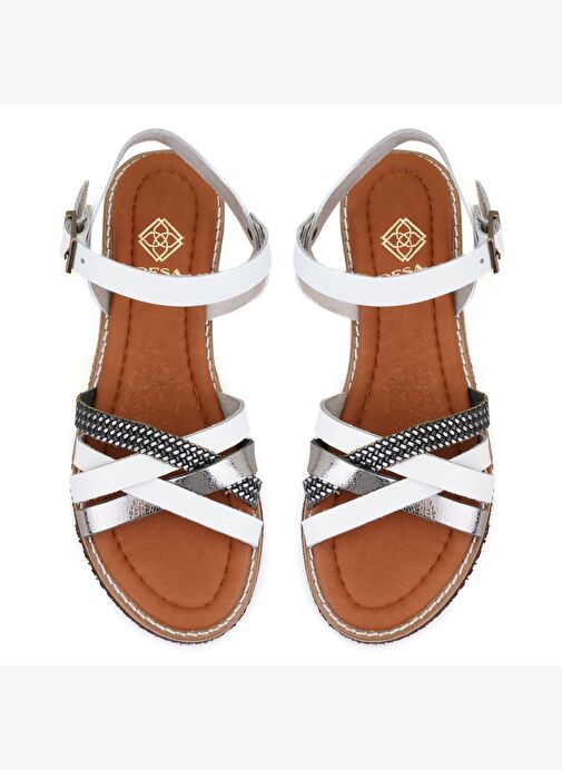 Desa Desa Çok Renkli Kadın Beyaz Ayarlanabilir Tokalı Deri Sandalet Boyner'de! Çok Renkli - 5. görsel