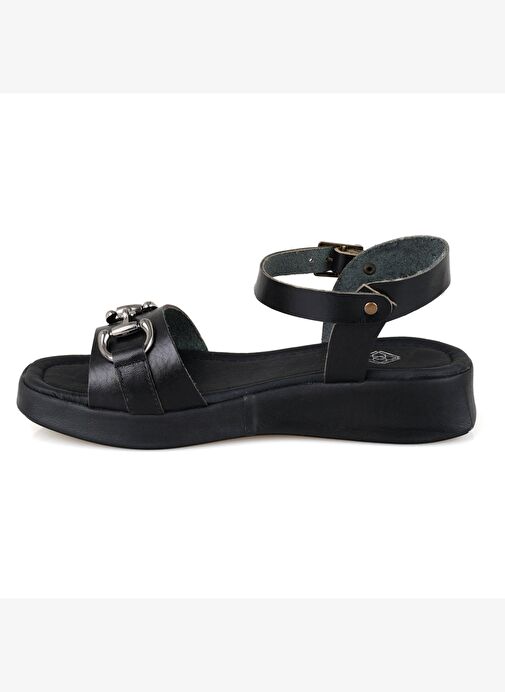 Desa Desa Kadın Siyah Ayarlanabilir Tokalı Deri Sandalet Boyner'de! Siyah - 3. görsel