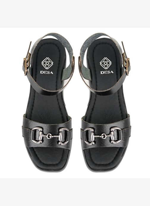 Desa Desa Kadın Siyah Ayarlanabilir Tokalı Deri Sandalet Boyner'de! Siyah - 5. görsel