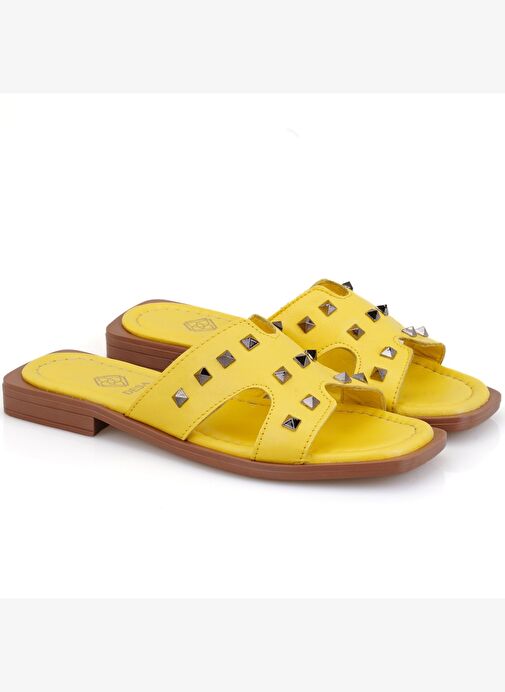 Desa Desa Kadın Sarı Deri Terlik Boyner'de! Sarı - 2. görsel