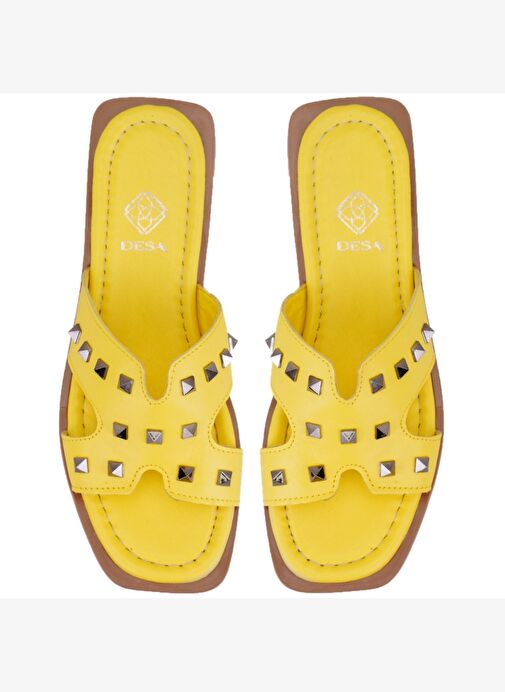 Desa Desa Kadın Sarı Deri Terlik Boyner'de! Sarı - 5. görsel