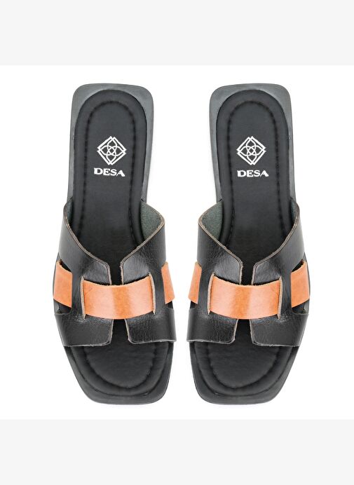 Desa Desa Kadın Siyah Deri Terlik Boyner'de! Siyah - 5. görsel