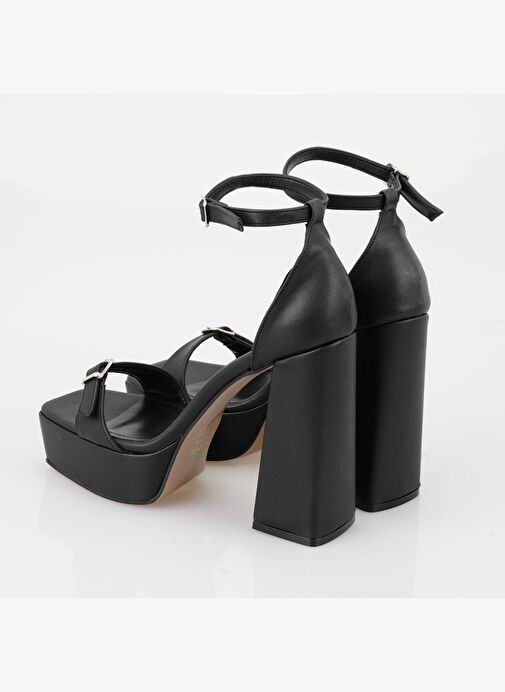 Desa Desa Kadın Siyah Ayarlanabilir Tokalı Topuklu Sandalet Boyner'de! Siyah - 5. görsel