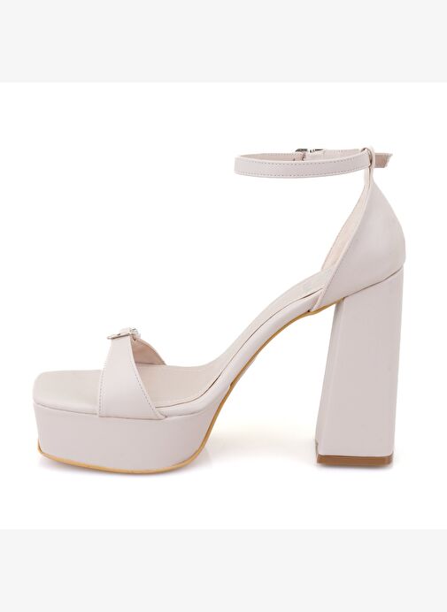 Desa Desa Belirsiz Kadın Bej Ayarlanabilir Tokalı Topuklu Sandalet Boyner'de! Belirsiz - 4. görsel