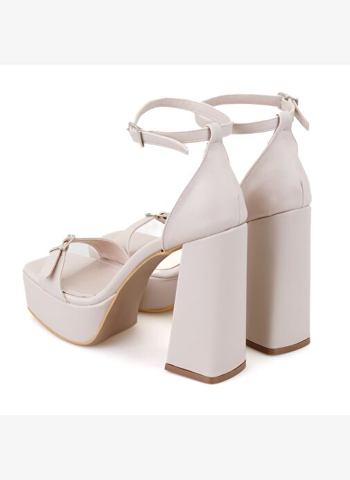 Desa Desa Belirsiz Kadın Bej Ayarlanabilir Tokalı Topuklu Sandalet Boyner'de! Belirsiz - 6. görsel