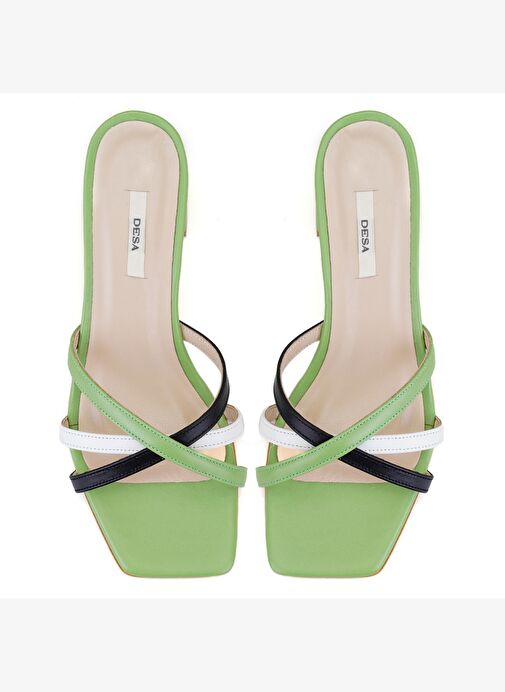 Desa Desa Kadın Yeşil Topuklu Deri Terlik Boyner'de! Yeşil - 6. görsel