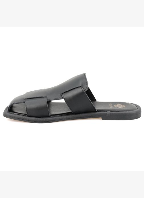Desa Desa Kadın Siyah Deri Terlik Boyner'de! Siyah - 4. görsel