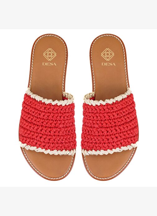 Desa Desa Kadın Kırmızı Örgülü Terlik Boyner'de! Kırmızı - 5. görsel