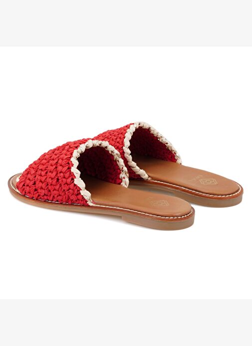 Desa Desa Kadın Kırmızı Örgülü Terlik Boyner'de! Kırmızı - 6. görsel