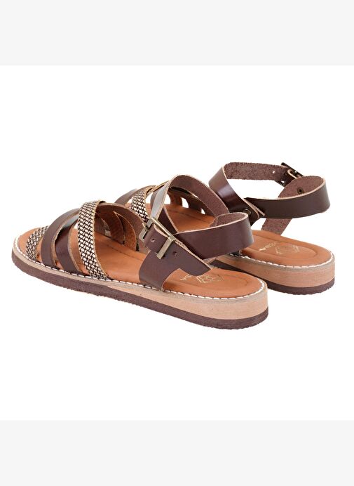 Desa Desa Kahverengi Kadın Kahve Ayarlanabilir Tokalı Deri Sandalet Boyner'de! Kahverengi - 5. görsel